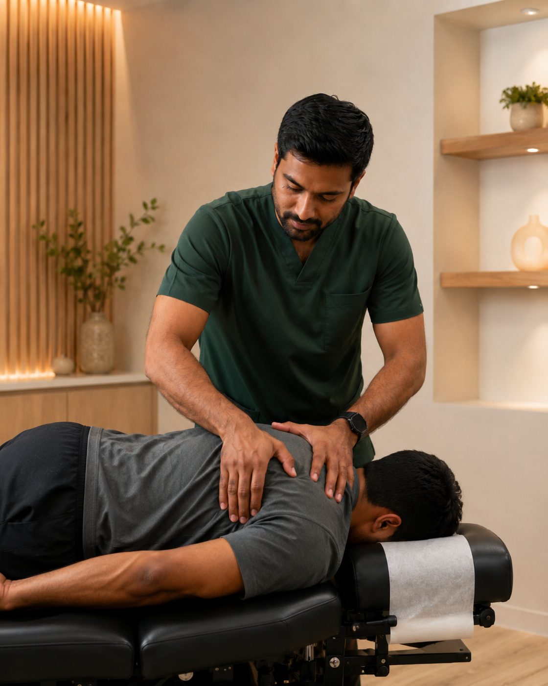 Spinal adjustment treatment