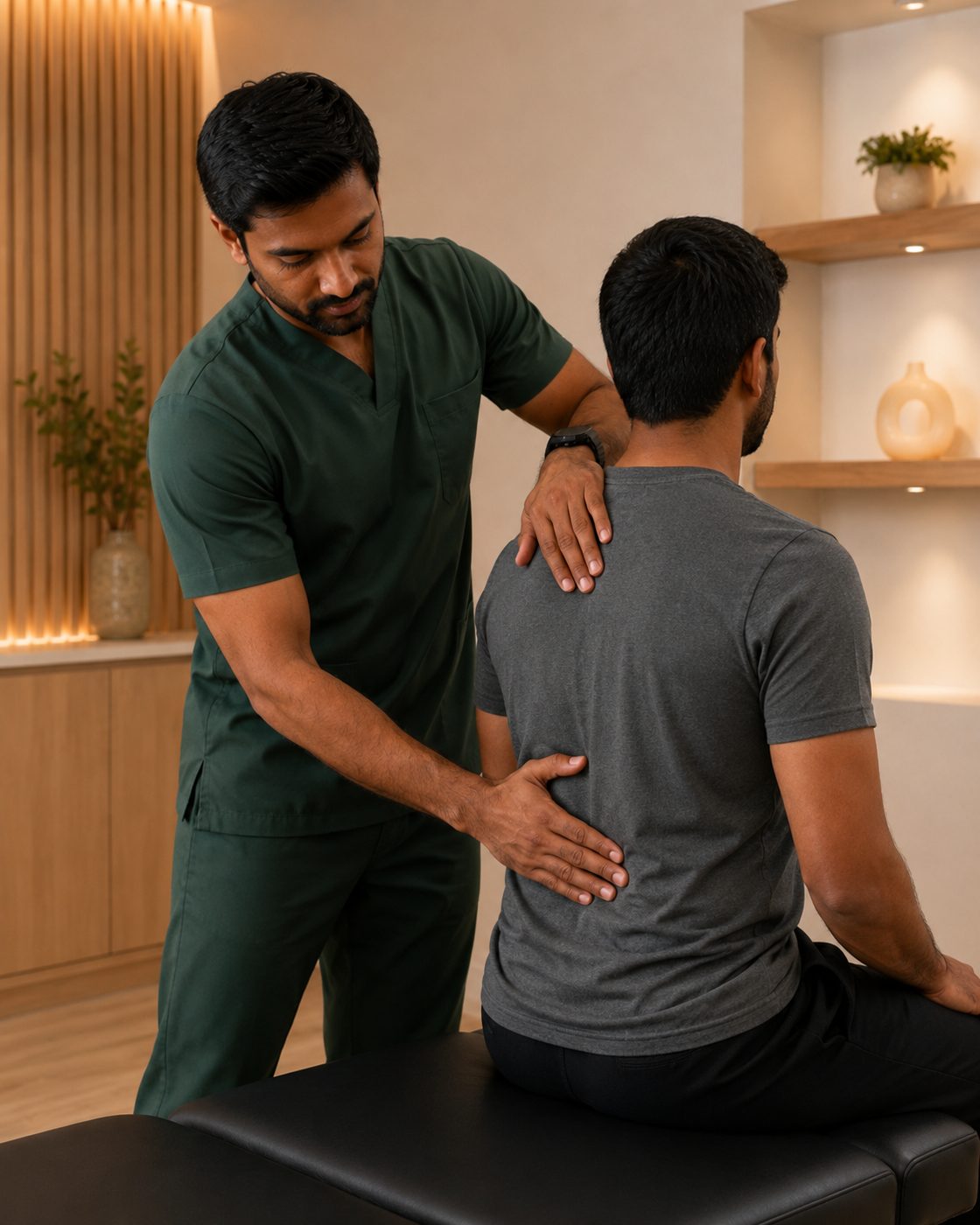 Joint mobilization therapy session